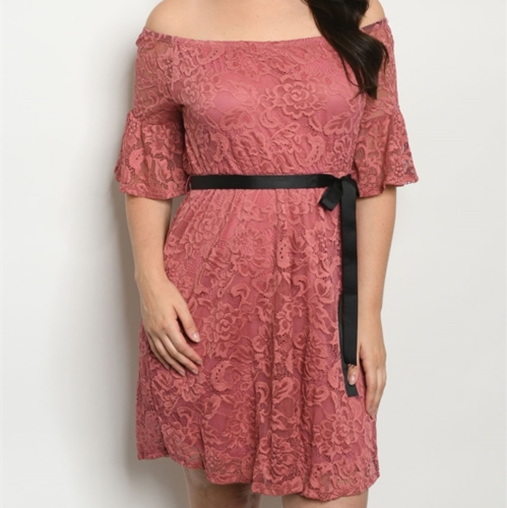 PINK PLUS SIZE DRESS